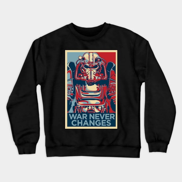 War Never Changes Crewneck Sweatshirt by dnacreativedesign